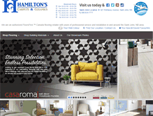 Tablet Screenshot of hamiltonscarpets.com